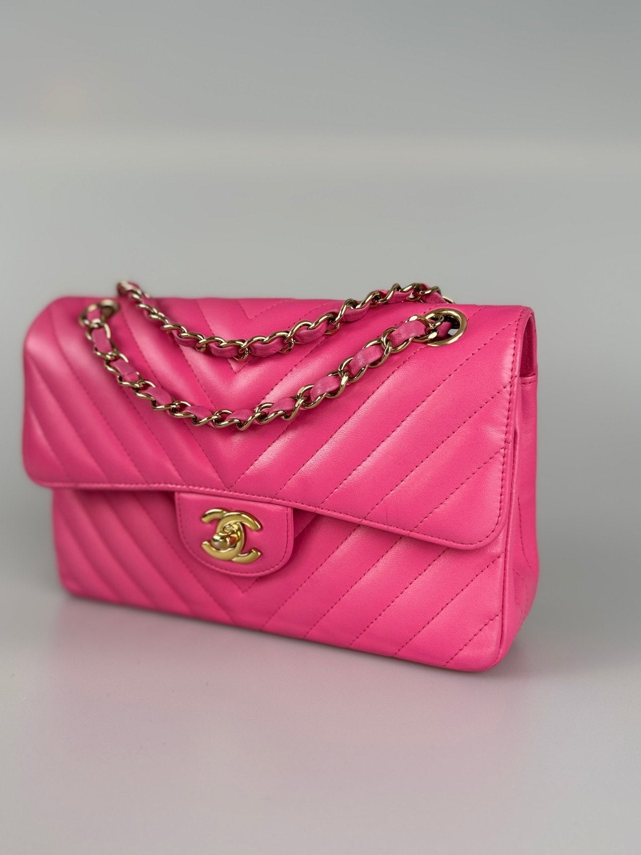 Chanel Small Quilted Flap Bag Pink Lambskin