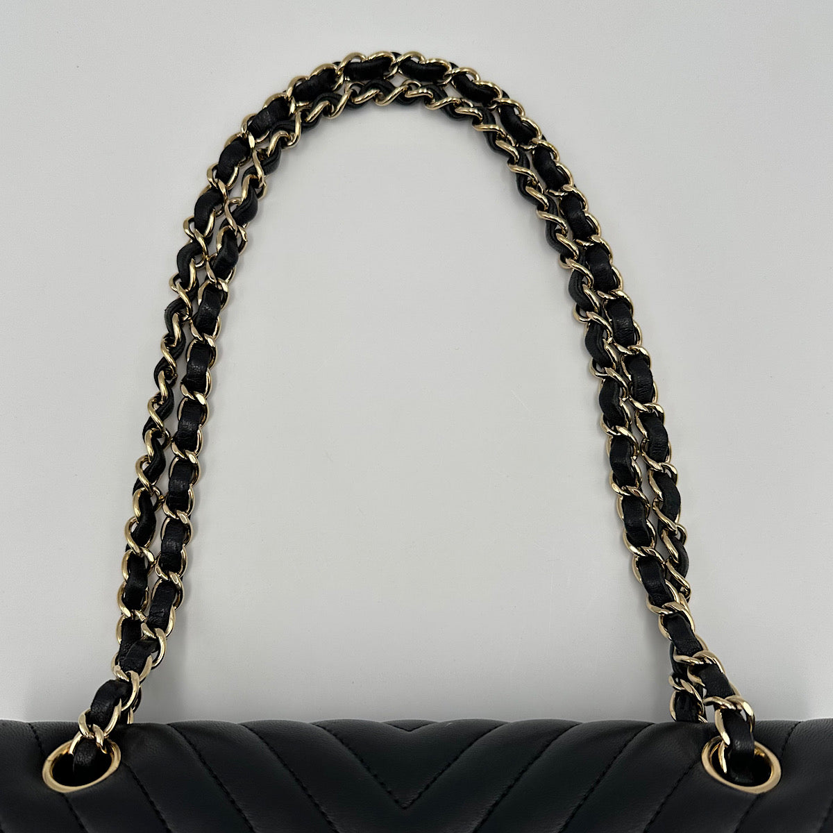 Sac 11.12 matelassé chevron noir