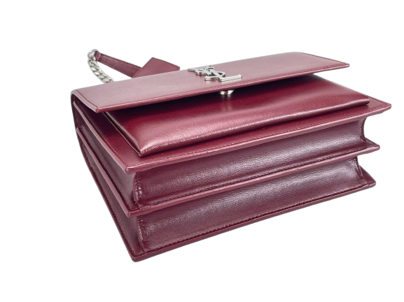 Saint Laurent Sunset bag in Burgundy