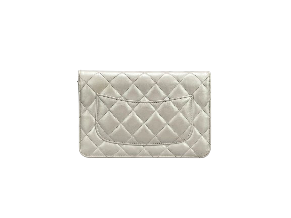 Chanel Wallet on Chain Bag Quilted Iridescent Lambskin Crossbody