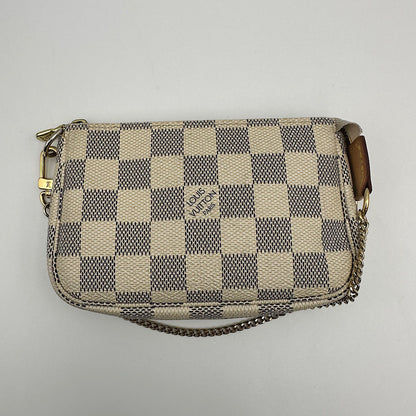 Pochette accessoires mini damier azur