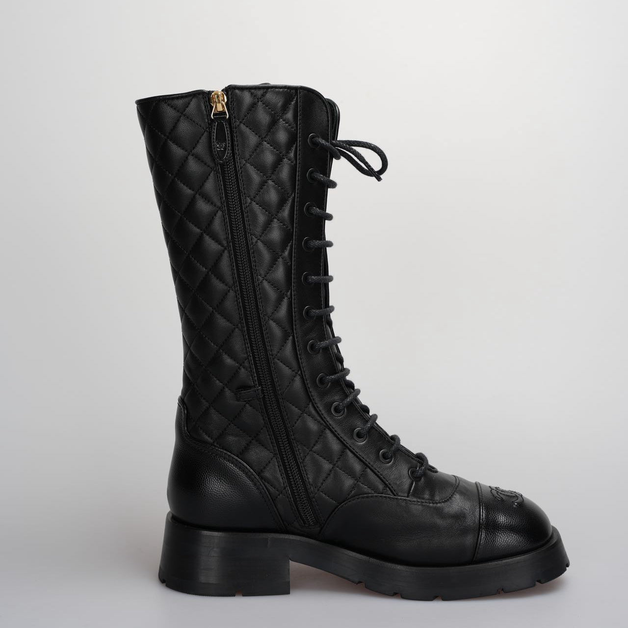 Chanel Interlocking CC Logo Moto Boots size 39 from 2022