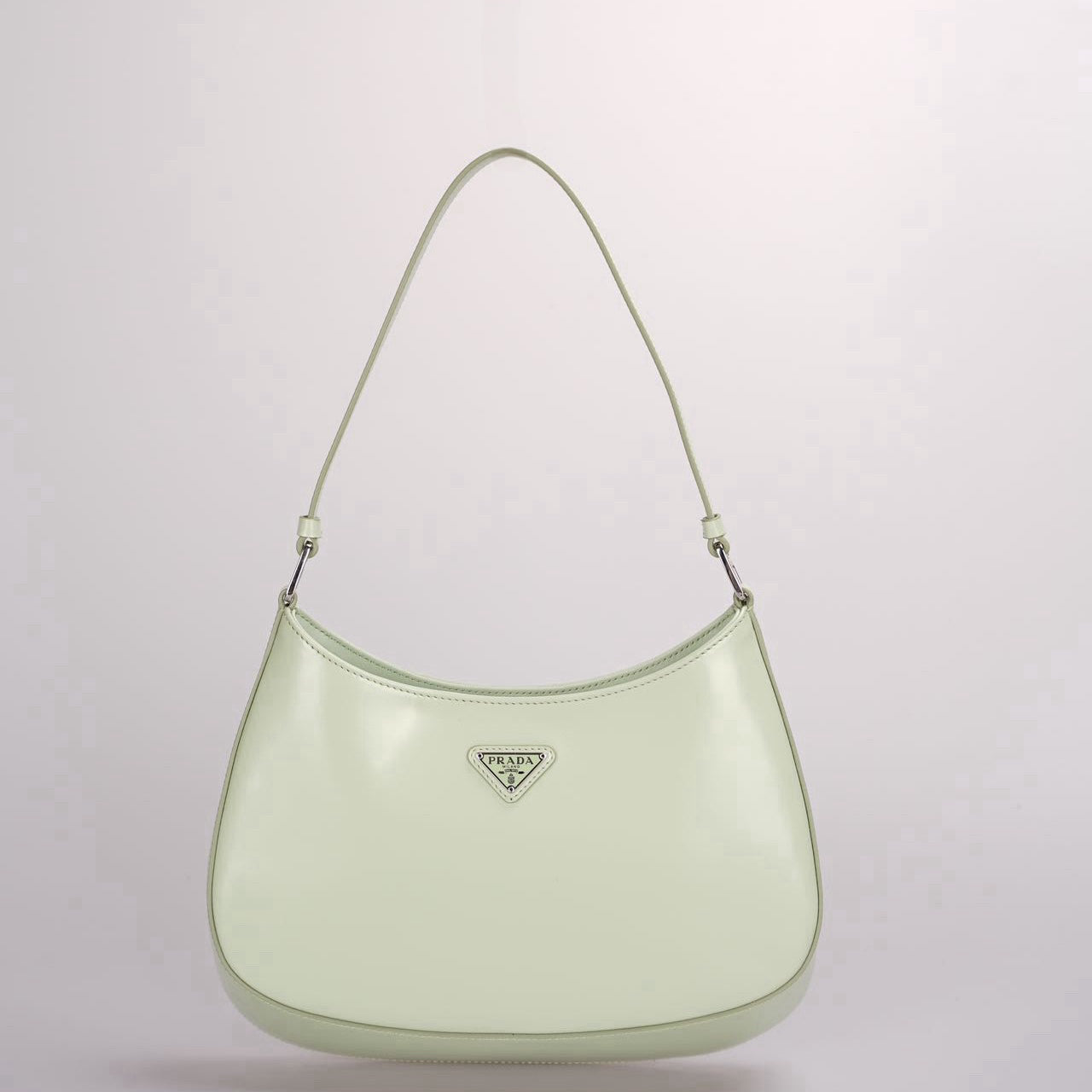 Prada Cleo Mint Green Smooth Leather Shoulder Bag