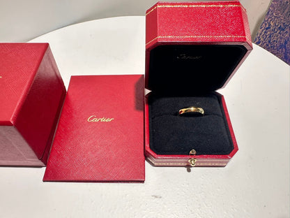 CARTIER ring 1895 width 5 mm K18 yellow gold