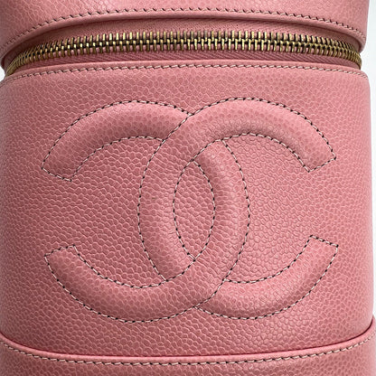 Vanity cuir caviar rose bonbon