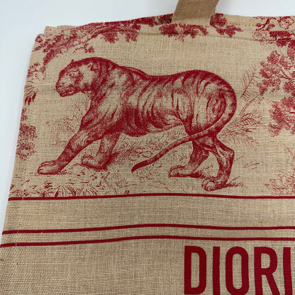 Tote bag Dioriviera lin framboise