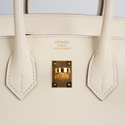 Hermes Birkin 25cm Sellier Bag in Nata Epsom Gold Hardware