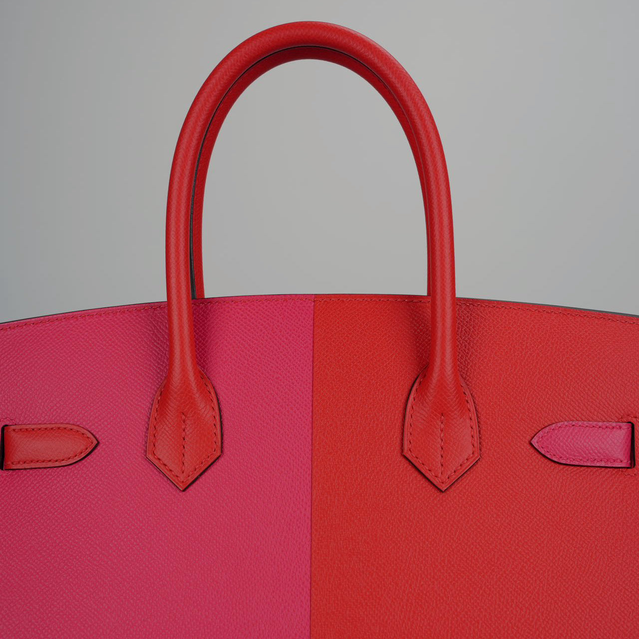 Hermes Epsom Casaque Birkin Sellier 30 Rouge Coeur Rose Extreme Bleu Zanziba with palladium Hardware