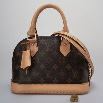 Louis Vuitton Alma BB Monogram Shoulder Bag 2014