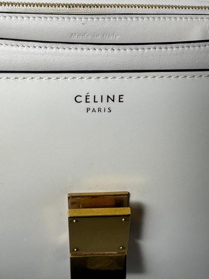 Celine bag Classic Box white leather shoulder bag