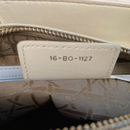 Christian Dior Lady Dior Bag White Medium 2017