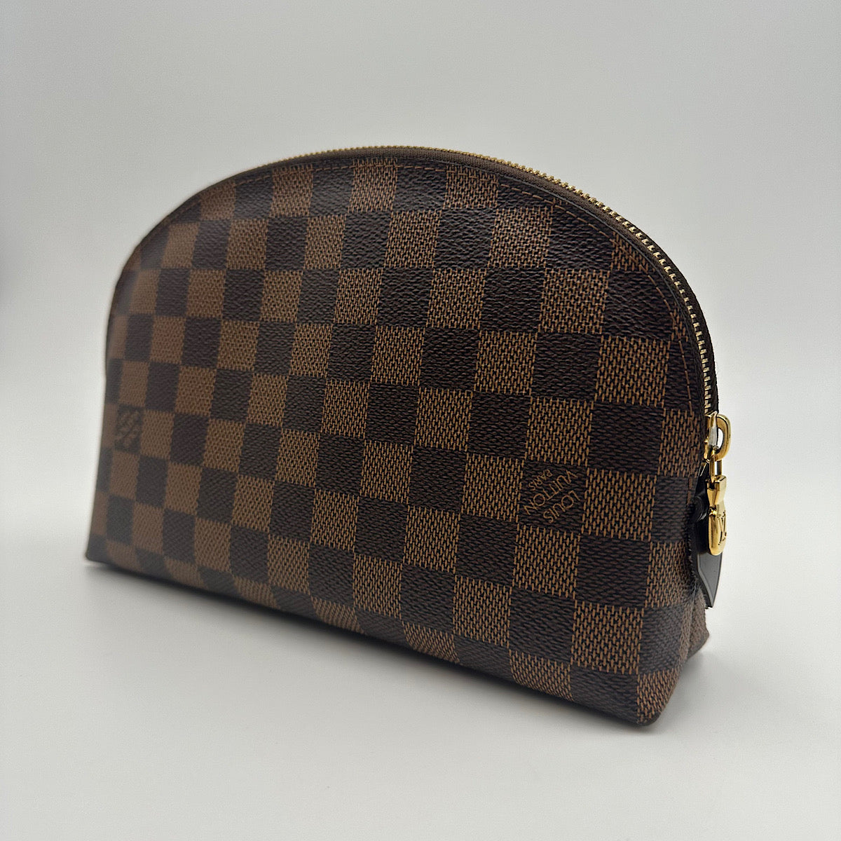 Pochette cosmétique GM damier ébène