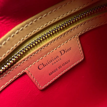 Christian Dior  Box Calf Gradient Medium Diorissimo in Yellow and Orange