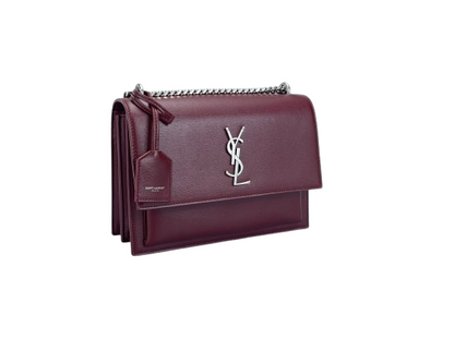 Saint Laurent Sunset bag in Burgundy