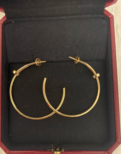 Cartier Juste un Clou earrings 18k Rose Gold hoop