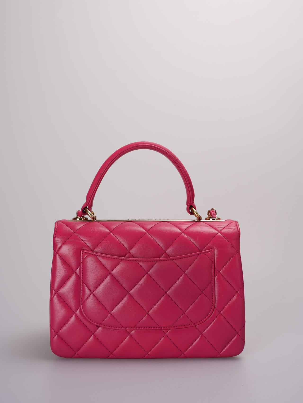 Chanel Trendy cc bag in hot pink with gold hardware in small size