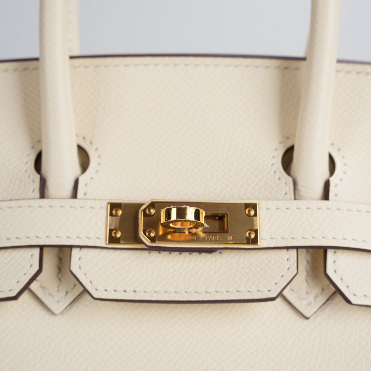 Hermes Birkin 25cm Sellier Bag in Nata Epsom Gold Hardware