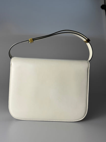 Celine bag Classic Box white leather shoulder bag