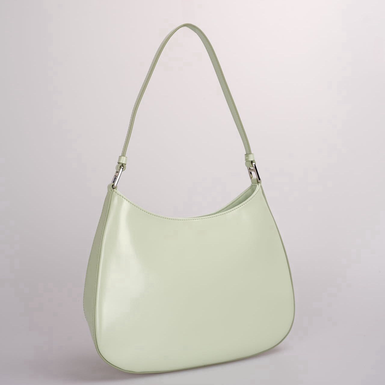 Prada Cleo Mint Green Smooth Leather Shoulder Bag