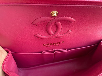 Chanel Red timeless Flap Bag Caviar Leather Small Size