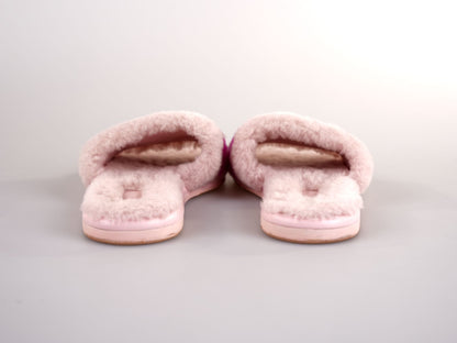 Louis Vuitton Shearling Magnetic Flat Mule 38 Rose Clair