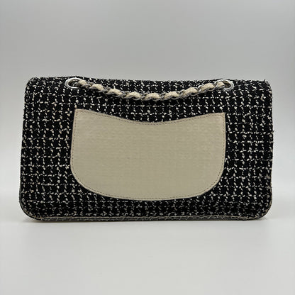 Sac Classique en tweed noir & blanc