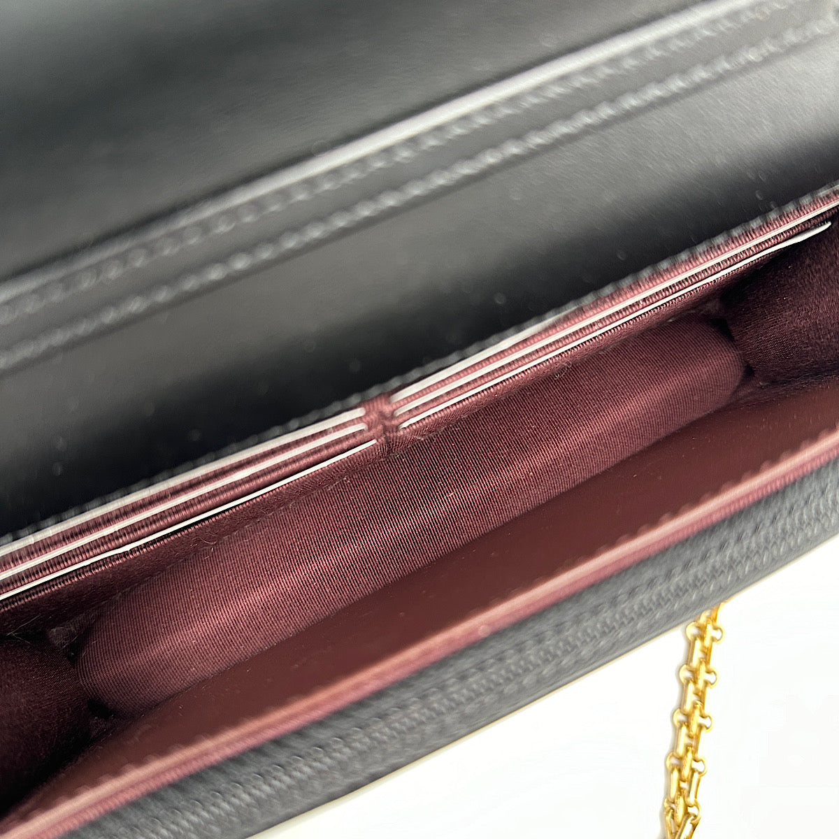 Wallet on chain 2.55 veau vieilli noir