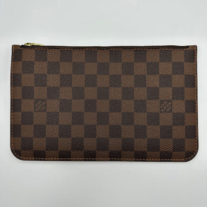 Pochette Neverfull toile damier ébène