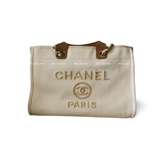 Chanel Deauville Pearls Tote Bag