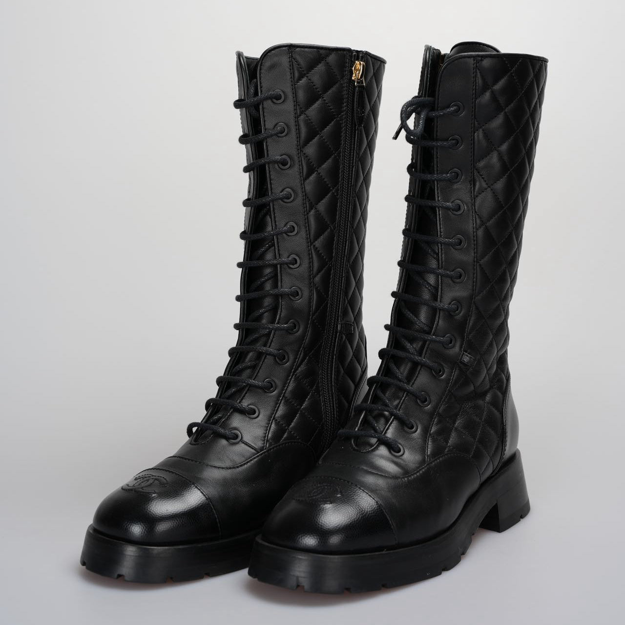 Chanel Interlocking CC Logo Moto Boots size 39 from 2022