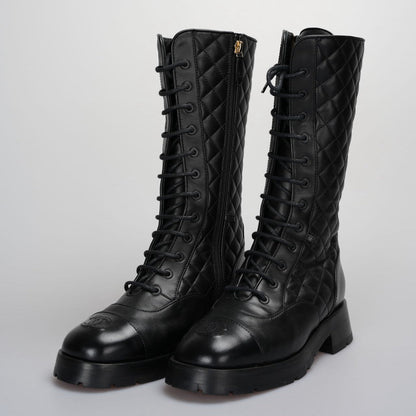 Chanel Interlocking CC Logo Moto Boots size 39 from 2022