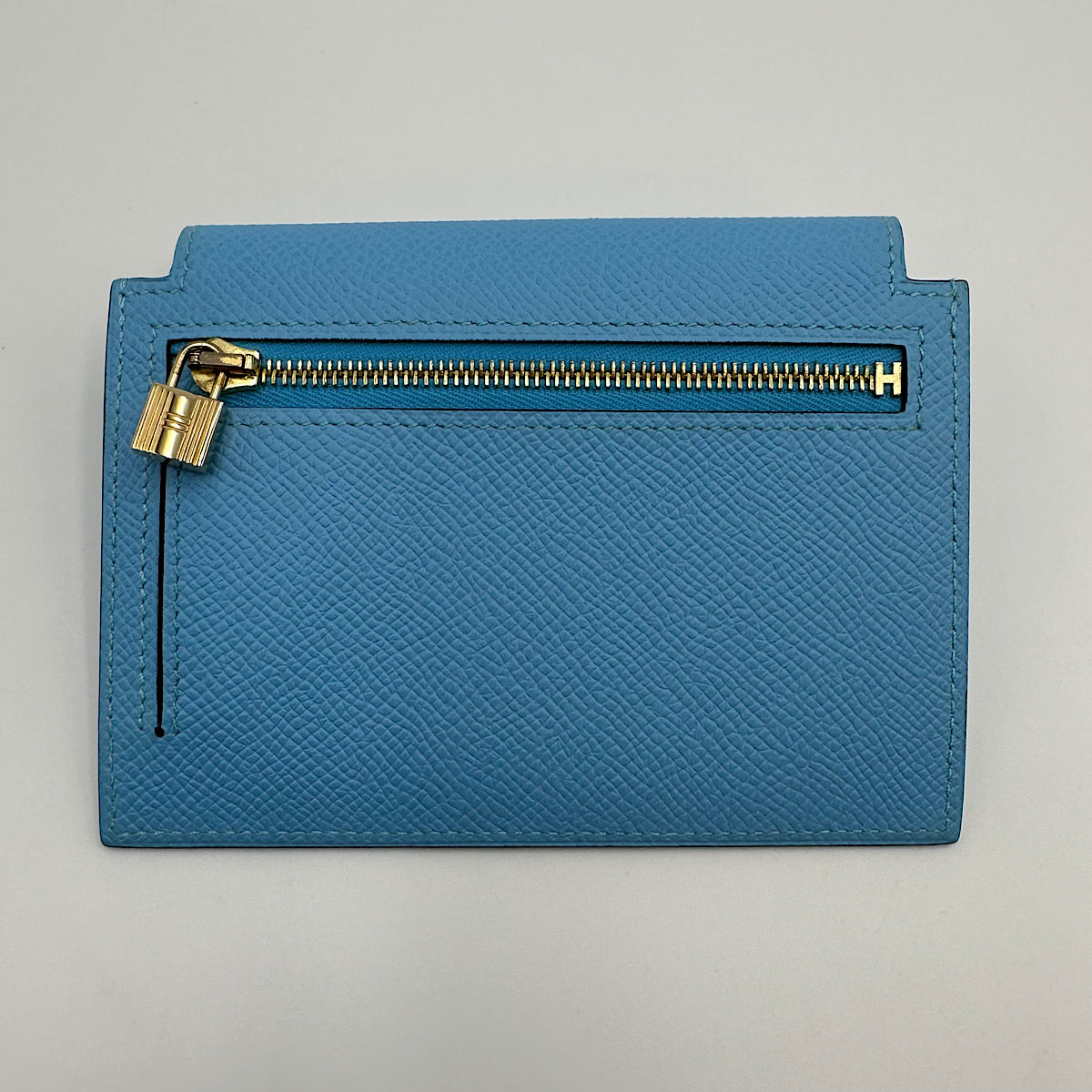 Portefeuille compact Kelly Pocket bleu céleste