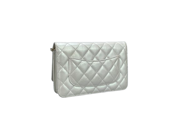 Chanel Wallet on Chain Bag Quilted Iridescent Lambskin Crossbody