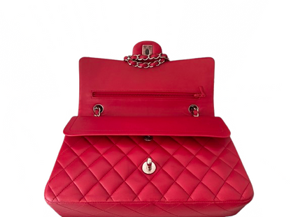 Chanel timeless red Medium Lambskin Flap Bag