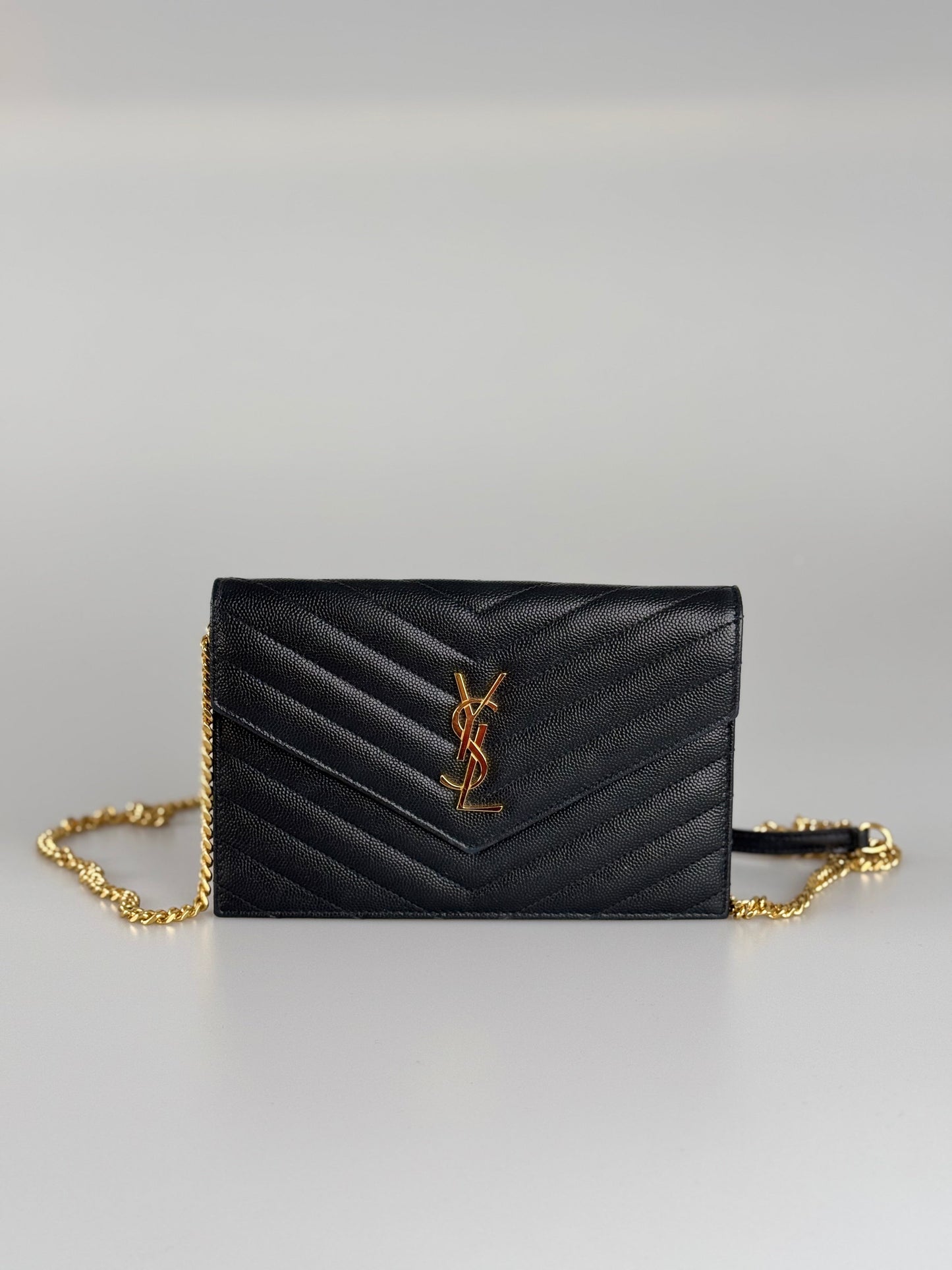 Saint Laurent YSL Chain Wallet Monogram NeroWallet On A Chain bag