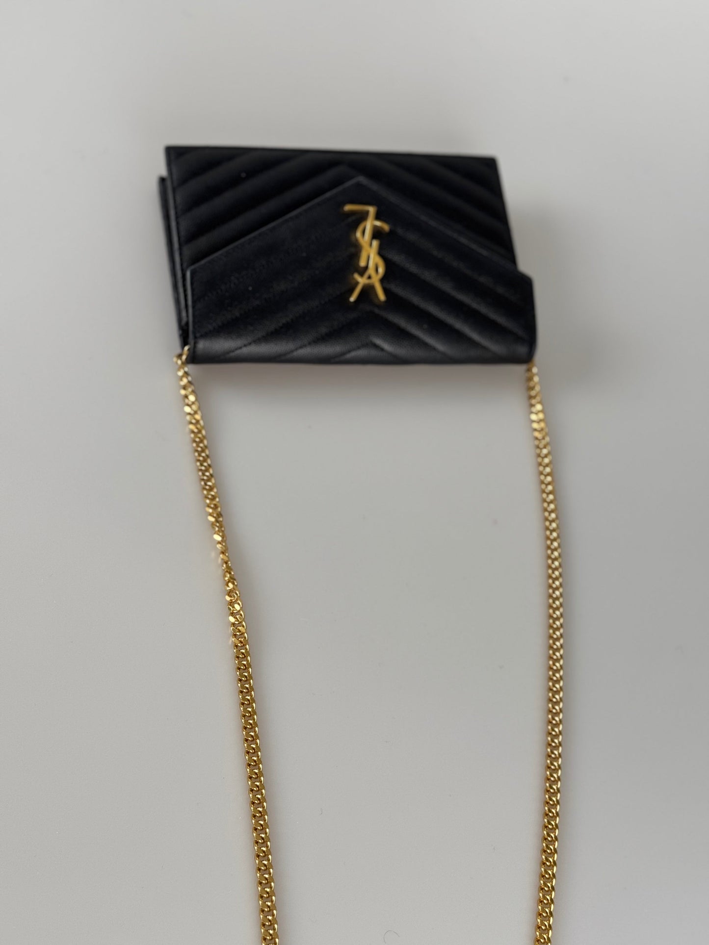 Saint Laurent YSL Chain Wallet Monogram NeroWallet On A Chain bag