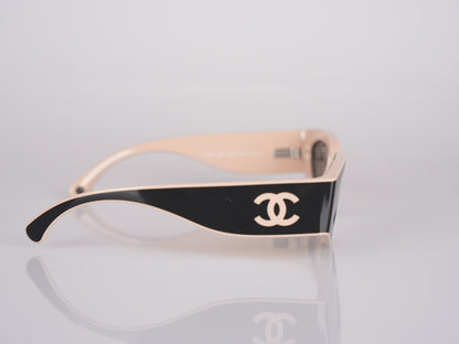 Chanel Cat Eye Sunglasses with CC Logo Black and Brown