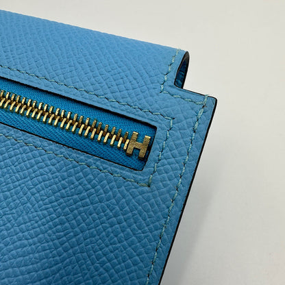 Portefeuille compact Kelly Pocket bleu céleste