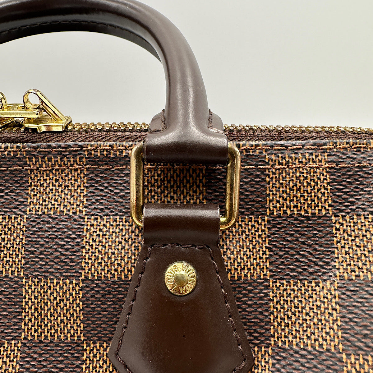 Speedy bandoulière 25 damier ébène