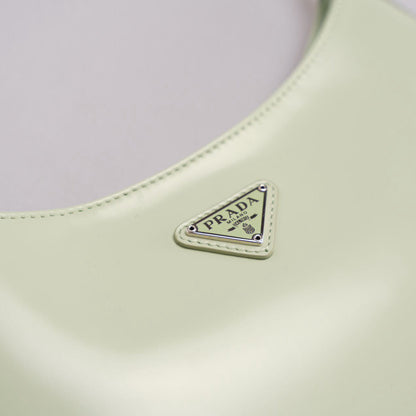 Prada Cleo Mint Green Smooth Leather Shoulder Bag