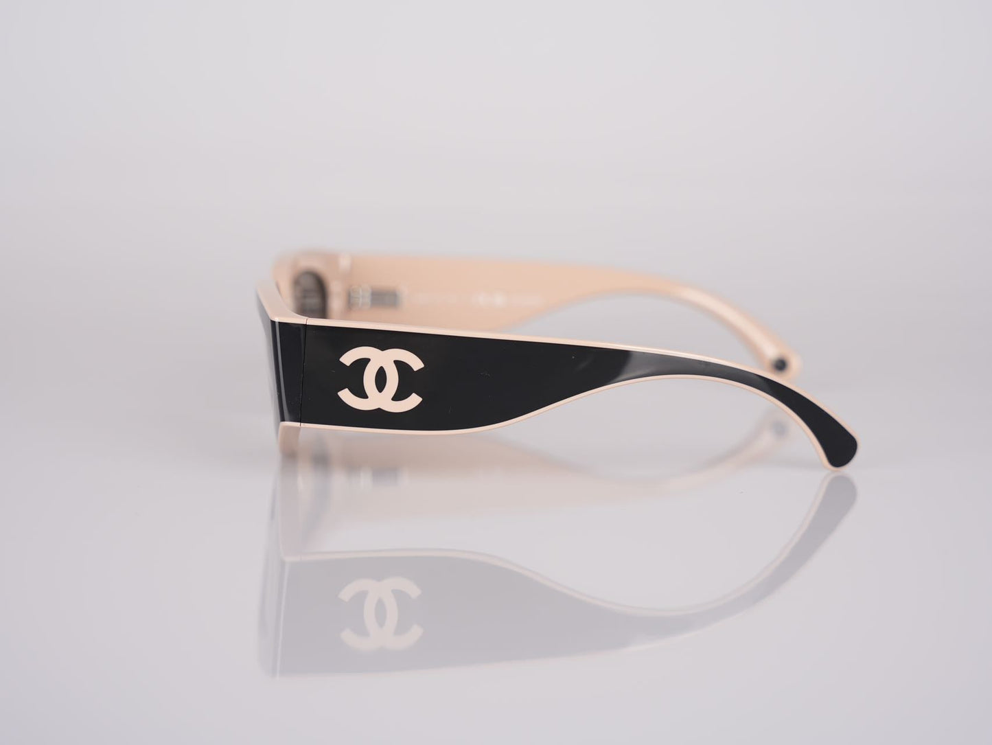 Chanel Cat Eye Sunglasses with CC Logo Black and Brown