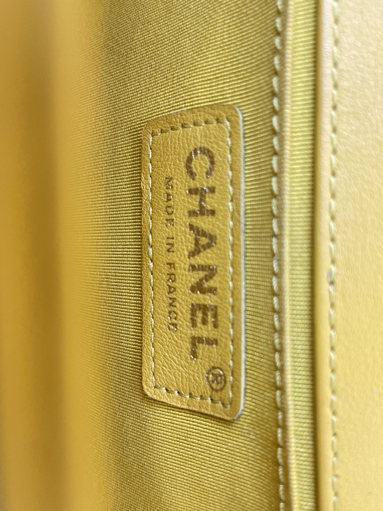 Chanel Leboy Medium in Lemon Yellow Bag with Gold Hardware