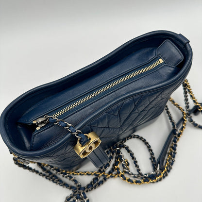 Petit sac Gabrielle veau vieilli marine