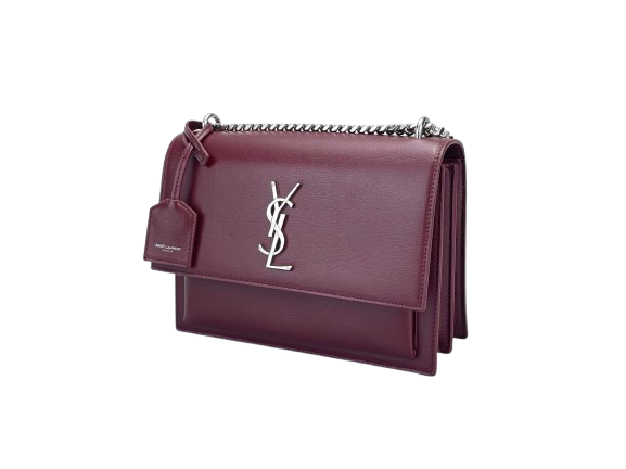 Saint Laurent Sunset bag in Burgundy