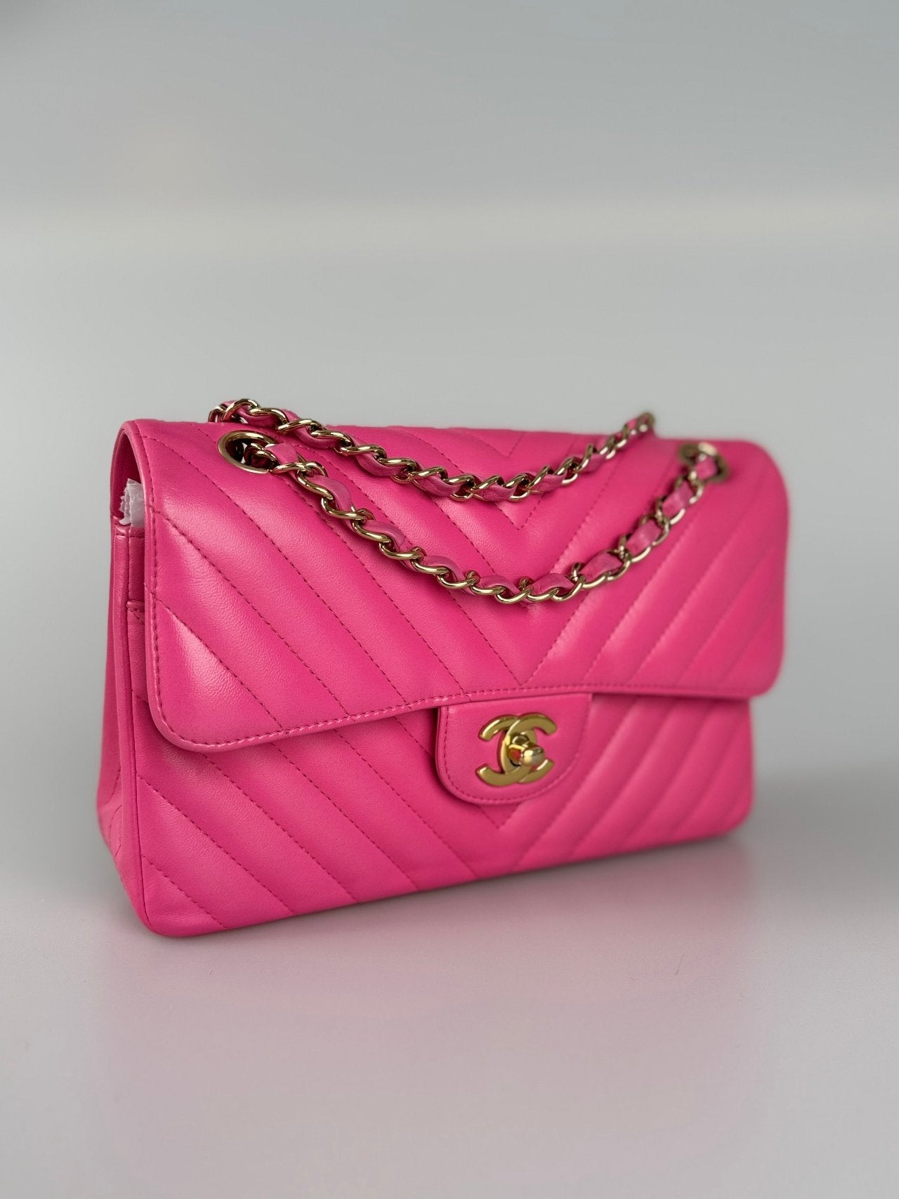 Chanel Small Quilted Flap Bag Pink Lambskin