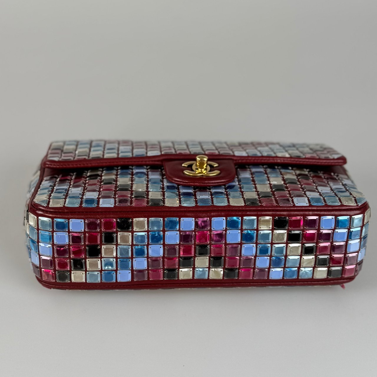 Chanel Mosaic Medium Flap Red Multicolor