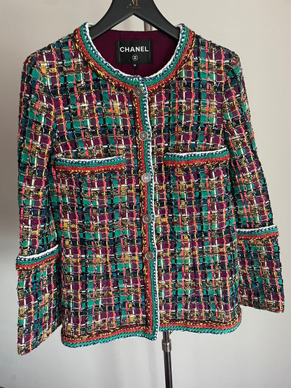 Chanel 2017 Tweed Pattern Evening Jacket