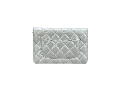 Chanel Wallet on Chain Bag Quilted Iridescent Lambskin Crossbody