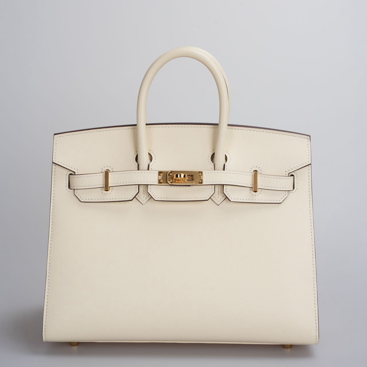 Hermes Birkin 25cm Sellier Bag in Nata Epsom Gold Hardware