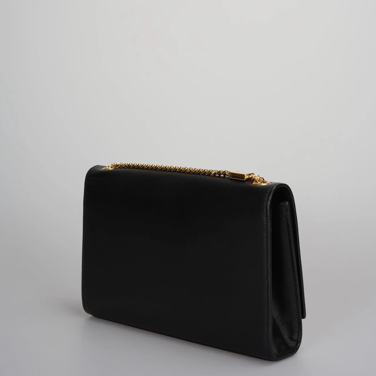 Saint Laurent Kate Medium Tasche in Black Calf Leather Cassandre Tassel